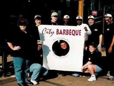 City Barbeque teammates in 1999