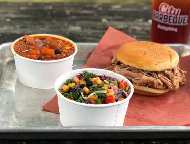 City Barbeque Brunswick Stew and Southwest Slaw