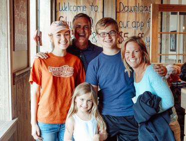 family at City Barbeque