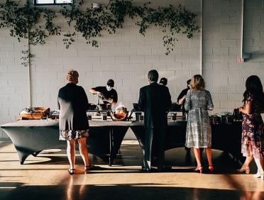 City Barbeque wedding catering guests