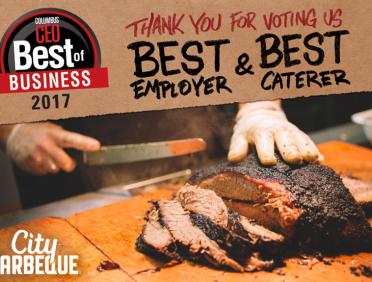 City Barbeque best employer, best caterer