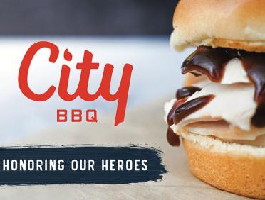 City Barbeque honoring our heroes