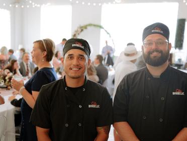 City Barbeque Catering teammates at a wedding