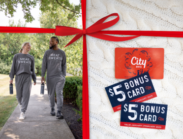 december meat sweats/gift cards