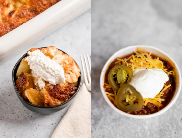 Apple Cobbler & Brisket Chili